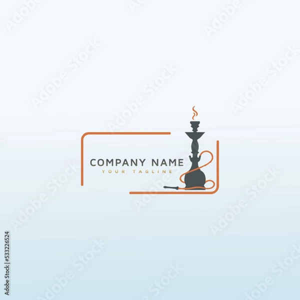 Obraz Hookah icon vector logo design