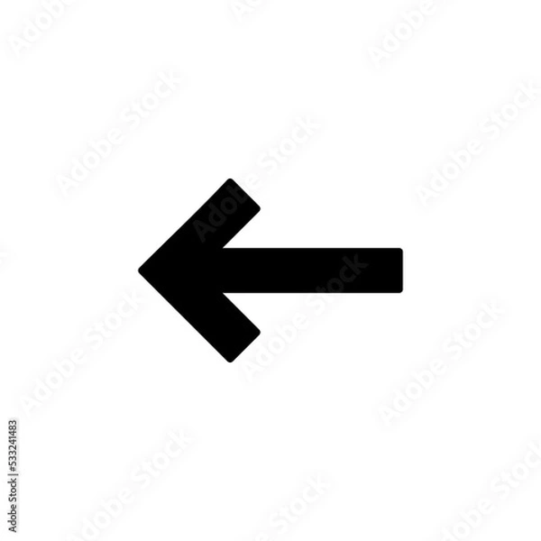 Fototapeta Arrow icon vector for web and mobile app. Arrow sign and symbol for web design.