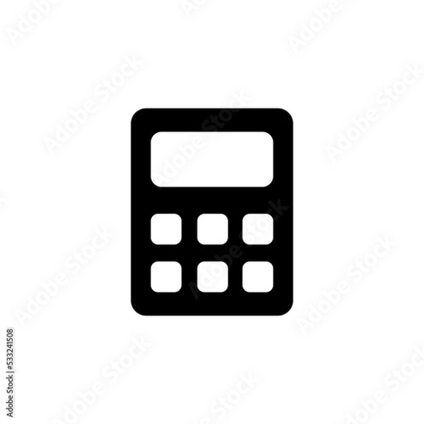 Fototapeta Calculator icon vector for web and mobile app. Accounting calculator sign and symbol.