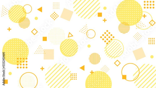 Fototapeta abstract background with yellow geometric patterns