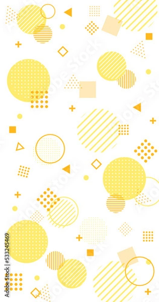 Fototapeta abstract background with yellow geometric patterns
