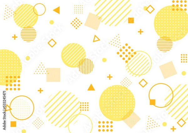 Fototapeta abstract background with yellow geometric patterns