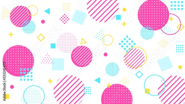 Fototapeta abstract background with colorful geometric patterns