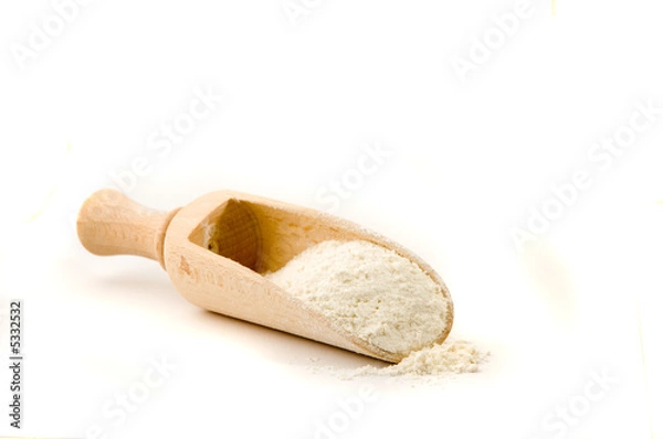 Obraz Wooden spoon with flour