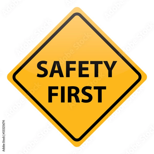 Fototapeta vector safety first