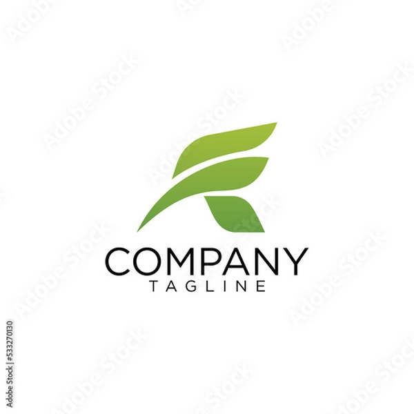 Obraz r logo design and premium vector templates