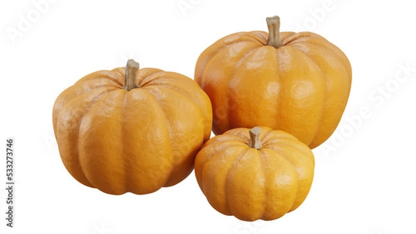 Fototapeta Pumpkins isolated no background