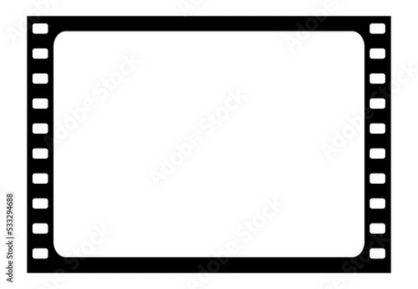Obraz Oblong film frame on transparent background