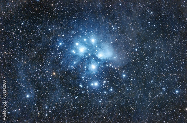 Obraz The Pleaides star cluster (M45)