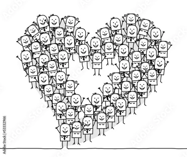 Obraz people & heart