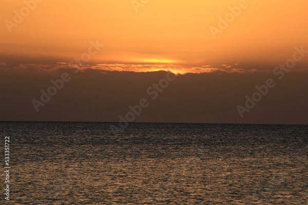 Fototapeta sunset on the beach