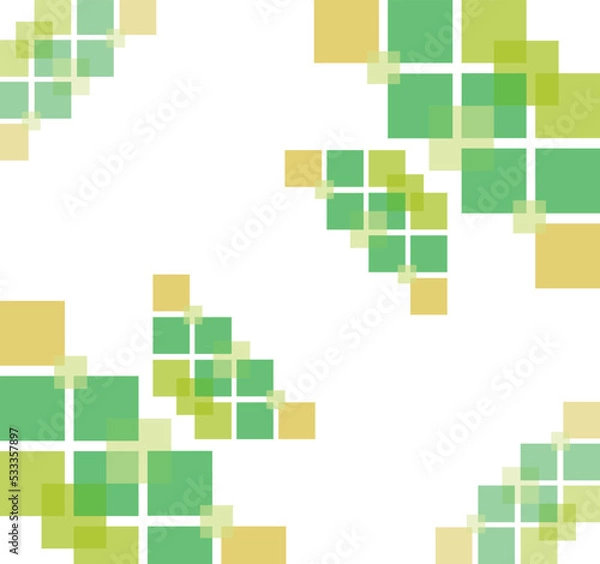 Obraz traditional pattern green yellow