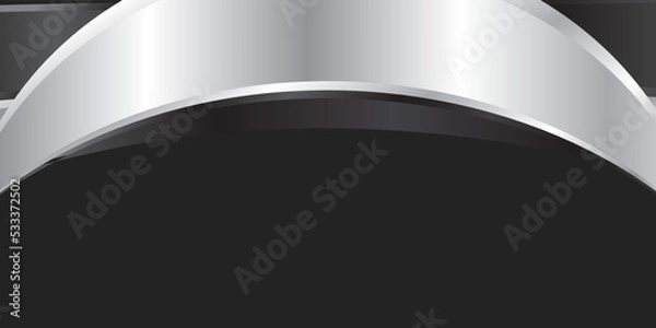 Fototapeta Abstract black silver background