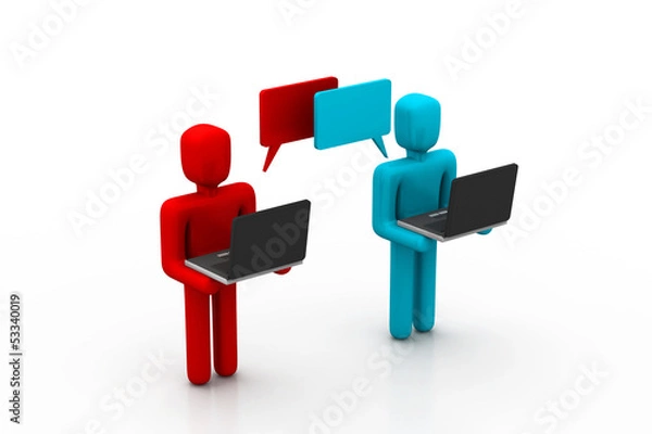 Fototapeta 3d computer communication