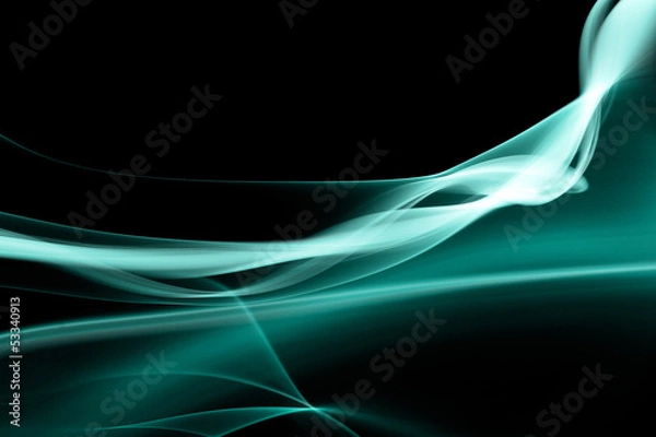 Fototapeta Turkusowy dym