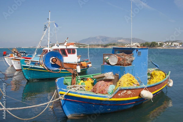Fototapeta Fischerboote in Mastichari auf der Insel Kos