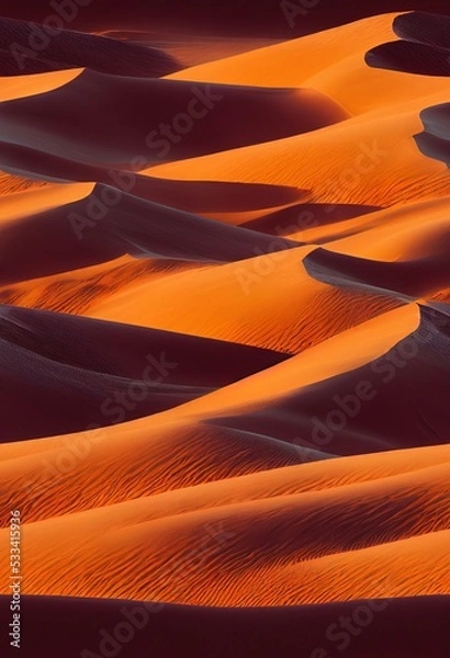 Obraz hills of sand in the desert