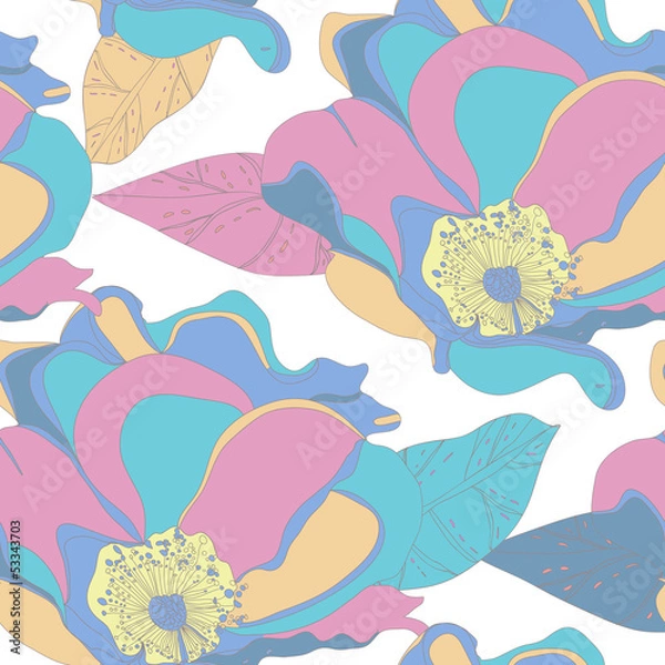 Fototapeta Floral texture