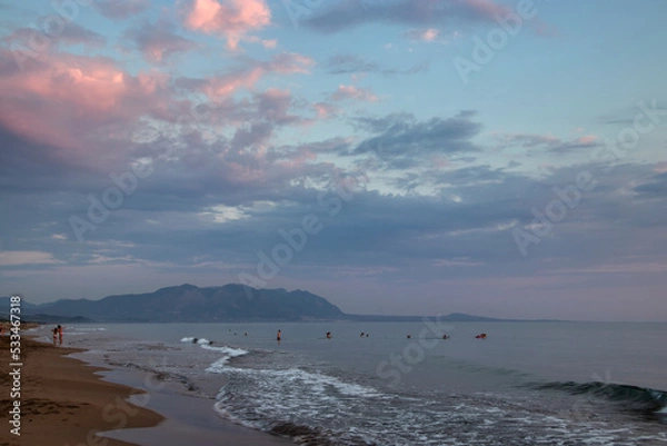 Obraz Greek beach sunset