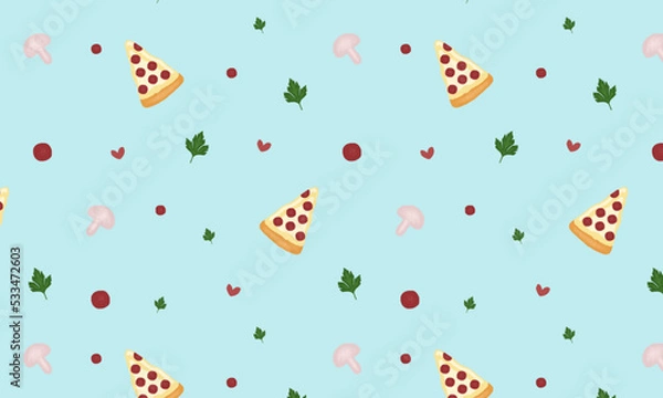Obraz pattern with pizza pie