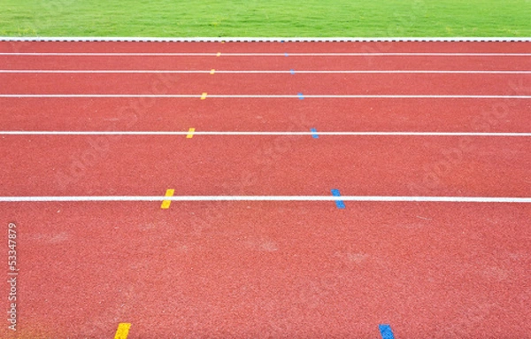 Obraz running track lines