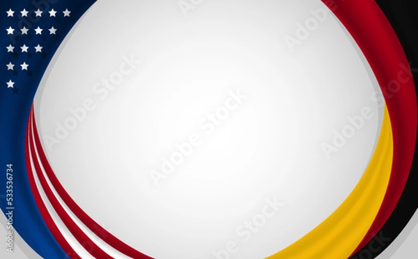 Obraz american german flag background design