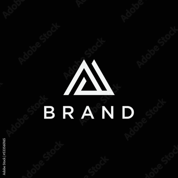 Obraz simple letter A logo design template elements