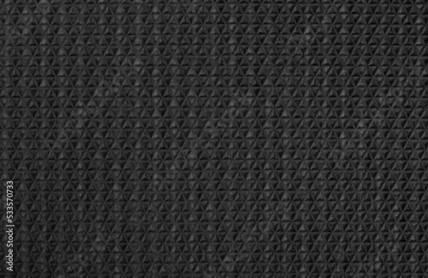 Obraz Black rubber texture background with seamless pattern.