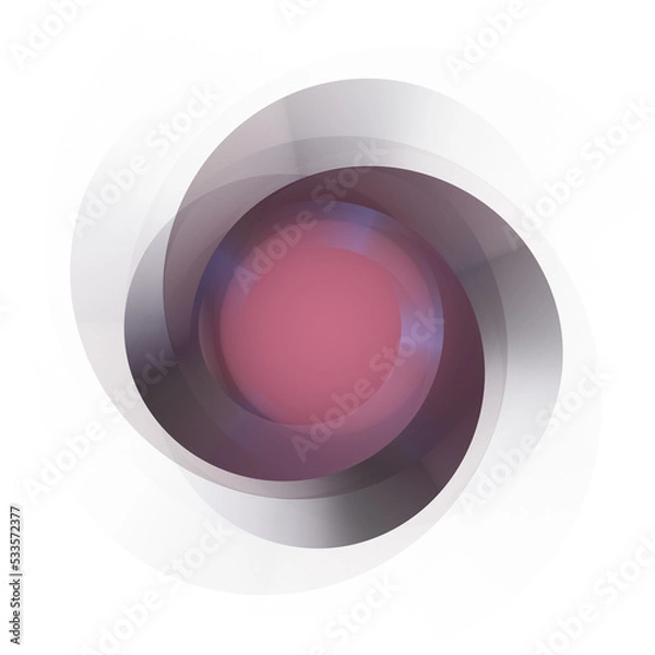 Obraz Black twister circle shape element