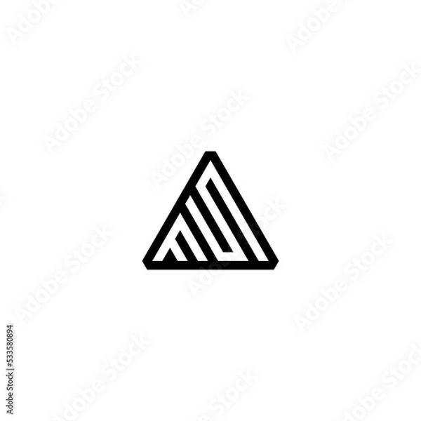 Obraz Triangle Initial FS SF Sport Vector Logo Design