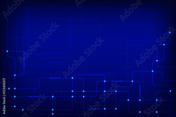 Obraz Vector abstract technology background. Hi-tech commucation concept background.
