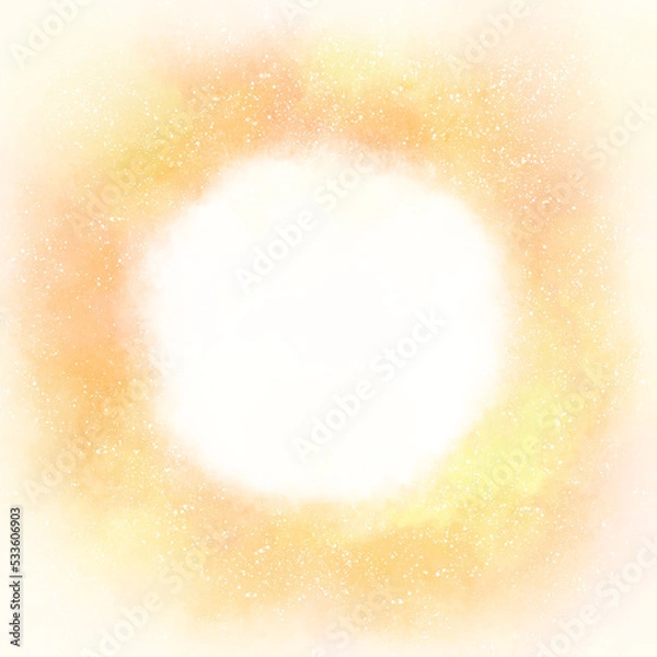 Fototapeta 黄色い水彩風の背景素材