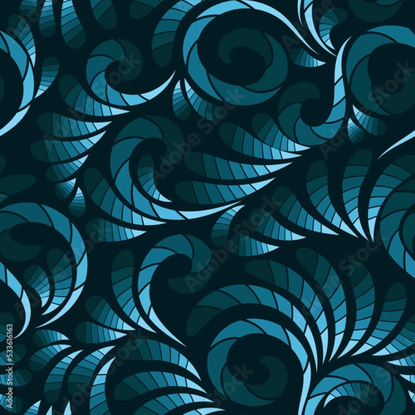 Obraz Vector seamless abstract floral pattern