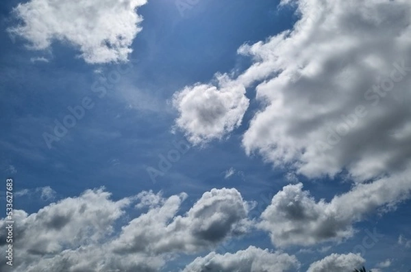 Obraz blue sky with clouds