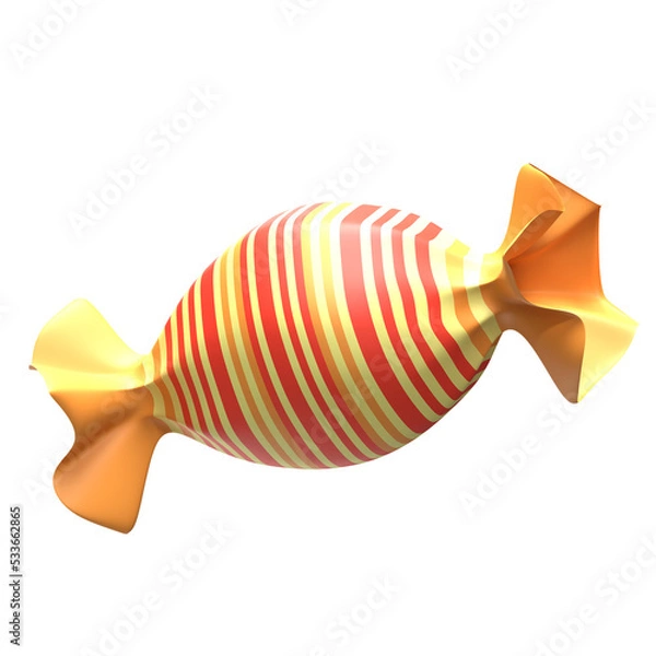 Fototapeta 3D Illustration Halloween, Candy 3D Rendering