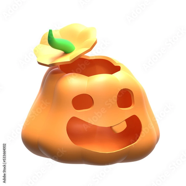 Fototapeta 3D Illustration Halloween, Pumkin 3D Rendering