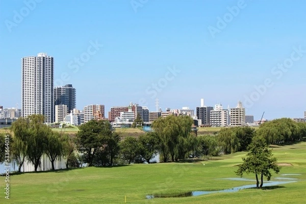 Obraz 江戸川河川敷