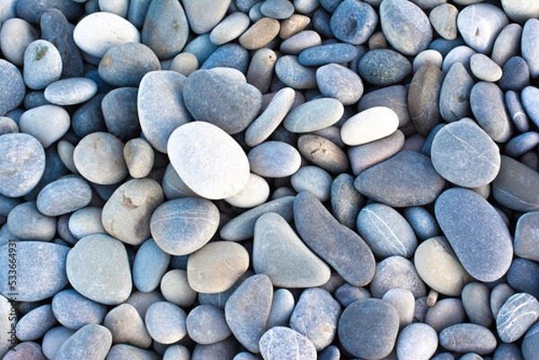Obraz Abstract smooth round pebbles sea texture background