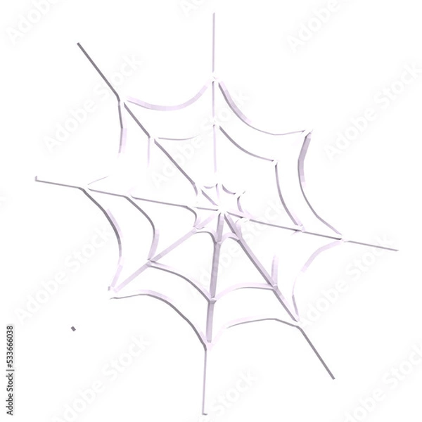 Fototapeta 3D Illustration Halloween, Spider Webs 3D Rendering