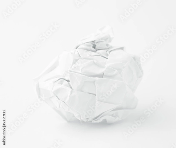 Fototapeta Crumpled paper ball