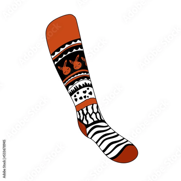 Obraz socks isolated on white