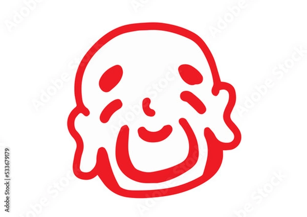 Obraz 布袋　七福神　イラスト