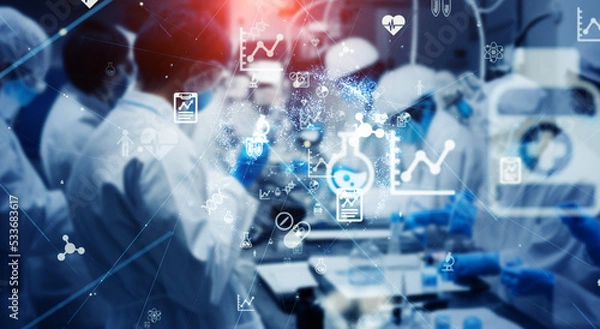 Fototapeta 科学実験とテクノロジー