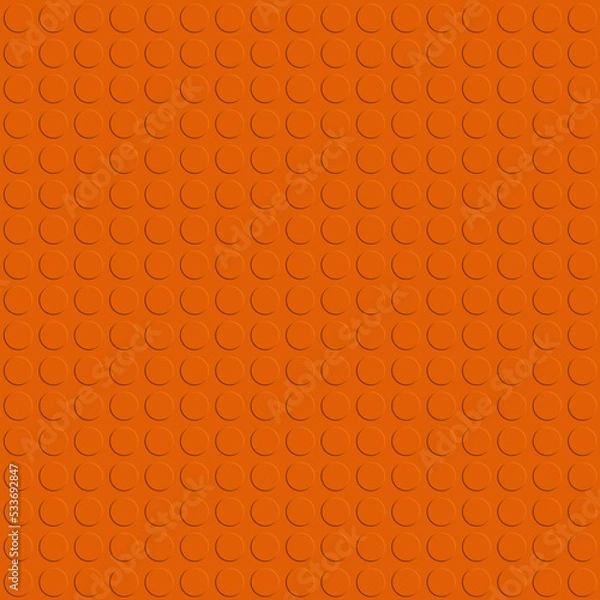 Fototapeta Seamless orange studded rubber flooring panel for texture or background