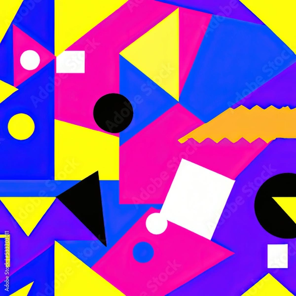 Obraz Colorful Abstract Banner Template for Web Design, Landing page, social media story and Printed Material.