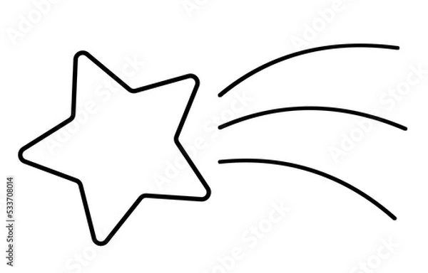 Fototapeta イラスト素材　流れ星