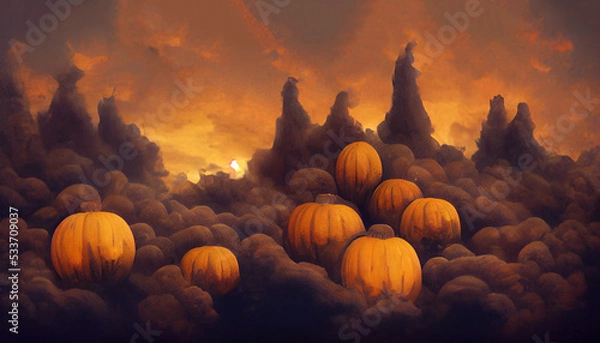 Fototapeta Halloween background design for text layout