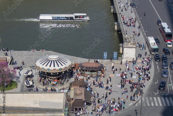 Obraz people walking on the street