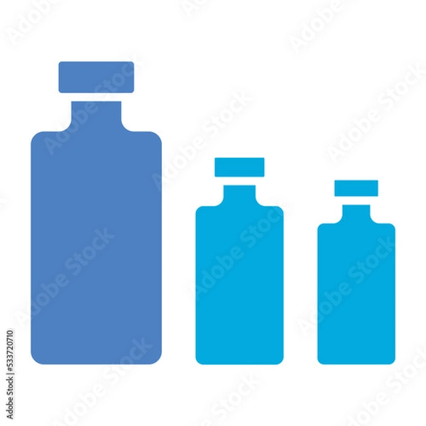 Fototapeta Vials Glyph Two Color Icon