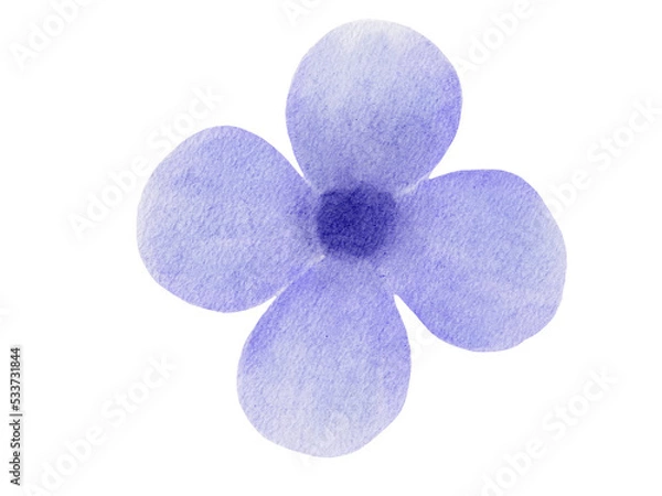Obraz blue flower isolated on white